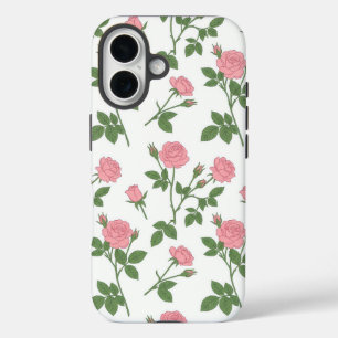 Blush-Rosengarten Rosa Rosen Blumen iPhone-Hülle iPhone 16 Hülle