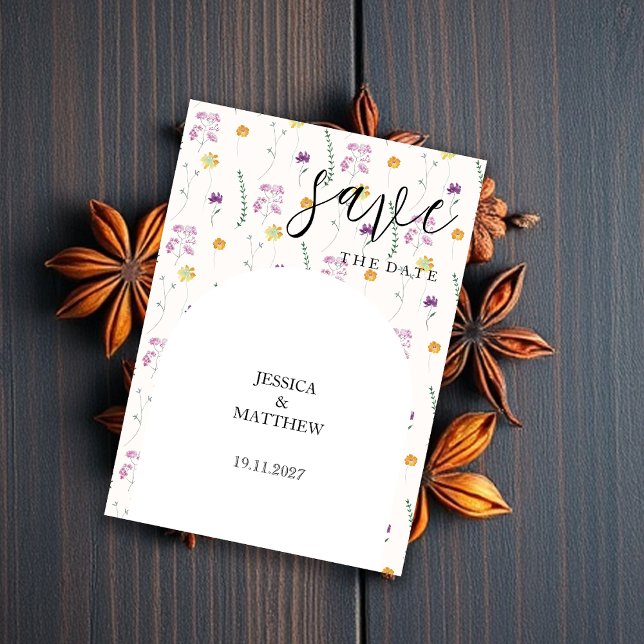 Blush Rustic Fairy Garden Save The Date (Von Creator hochgeladen)