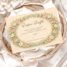 Blush Sage Rose Garden Diapper Raffle