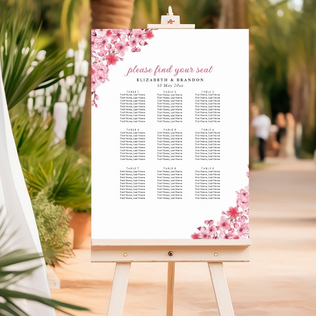 Blush Sakura Wedding – Spring Floral  Poster (Von Creator hochgeladen)