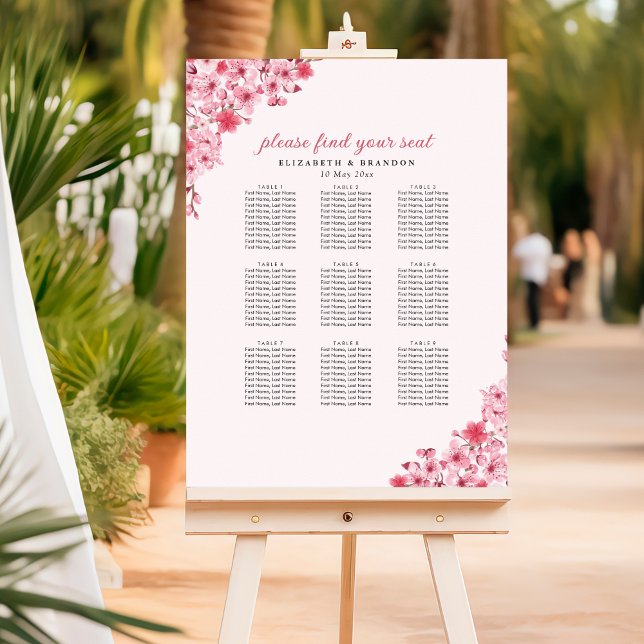 Blush Sakura Wedding – Spring Floral  Poster (Von Creator hochgeladen)