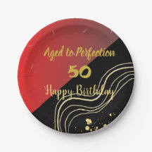 Blush Schwarz und Gold Farbpalette Happy Birthday