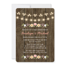 Blush String of Lights Fall Rustic Couples Dusche