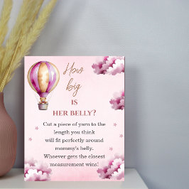 Blush Teddy Pink Clouds Babydusche wie groß ist si Poster