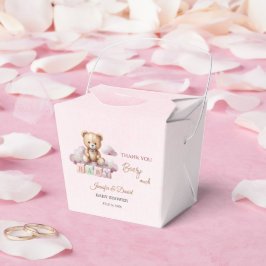 Blush Teddy Stars Pink Baby Girl Geschenkschachtel