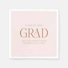 Blush Terracotta Custom Minimalistisch Grad Party Serviette