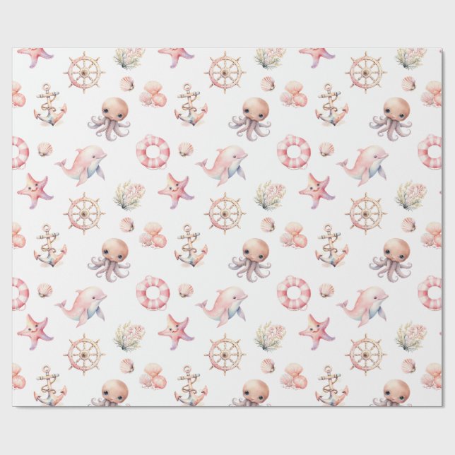 Blush Tide Schätze! Geschenkpapier (Flach)