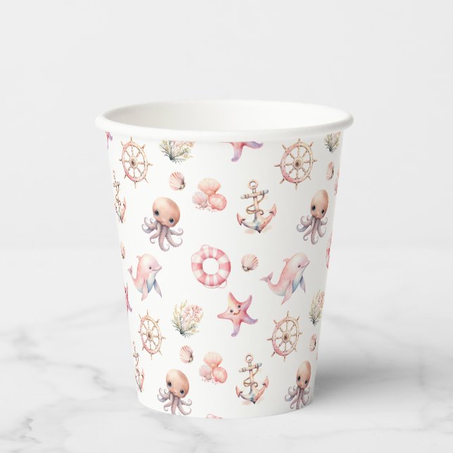 Blush Tide Schätze! Pappbecher (Vorderseite)