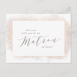 BLUSH TOUCH MATRON OF EONOR POSTCARD. EINLADUNGSPOSTKARTE