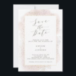 BLUSH-TOUCH SAVE THE DATE<br><div class="desc">SCHÖNE WASSERFARBE MIT GOLD EFFEKT DETAIL. TEIL EINER SAMMLUNG.</div>