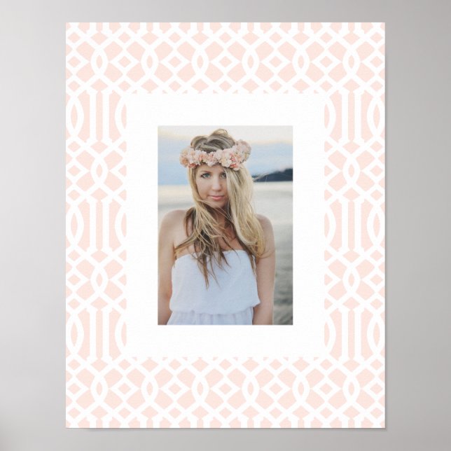 Blush Trellis Poster (Vorne)