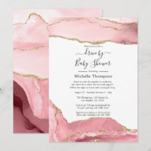 Blush- und Gold-Agate-Laufwerk durch Dusche