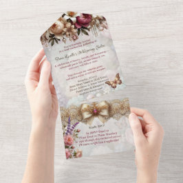 Blush Viktorianischer Salon Open House Einladung