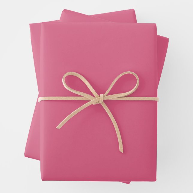 Blush (Vollfarbe) Geschenkpapier Set (Beispiel)