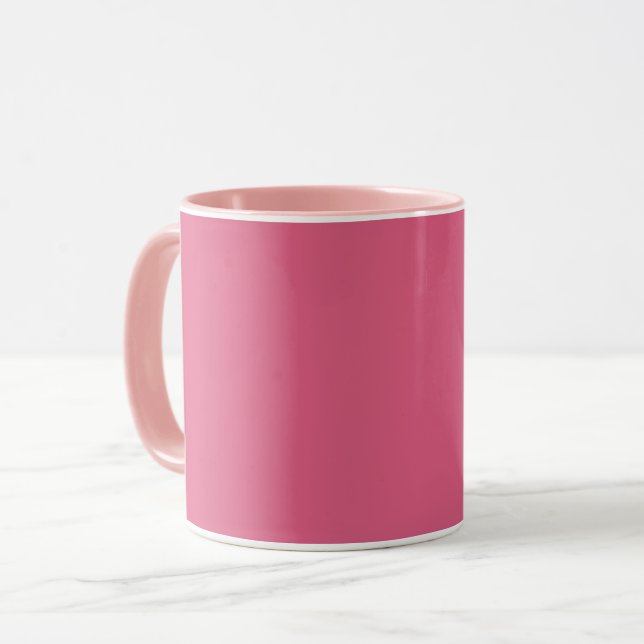 Blush (Vollfarbe) Tasse (Vorderseite Links)