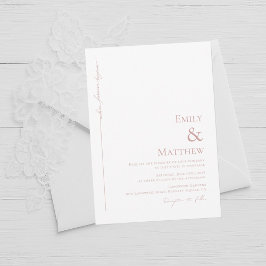 Blush Where Forever Begins Wedding Invitation