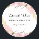 Blush White Botanal Floral Wedding Stickers<br><div class="desc">Matching Einladung,  Rsvp Karten,  Porto Briefmarke und mehr im Little Bayleigh Store. Wir haben Kunstwerke von: www.createthecut.com</div>