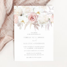 Blush & White Elegant Floral Wedding