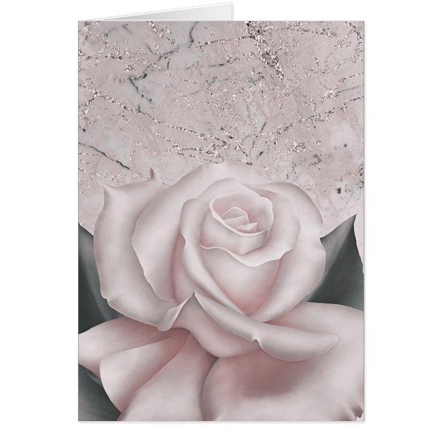 Blush White Rose Glam Modernes Shabby Chic aus Mar (Vorne)