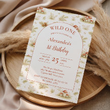 Blush Woodland Wild One Geburtstag