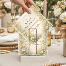 Blush Yellow Wildflower Baby Shower