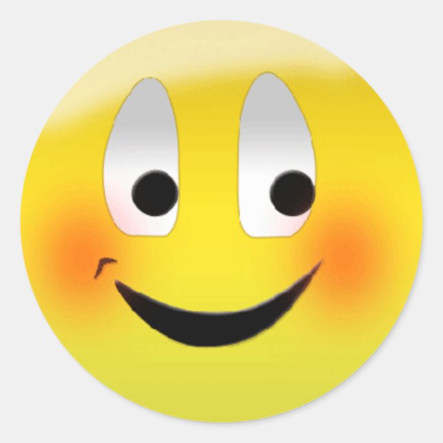 "Blushaufkleber Runder Aufkleber (Vorderseite)