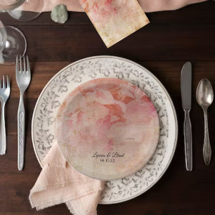 Blushed Vintage Hochzeit Teller