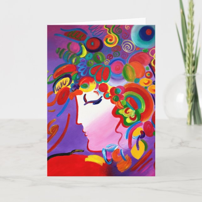 Blushing Beauty Grußkarte Karte (Vorderseite)