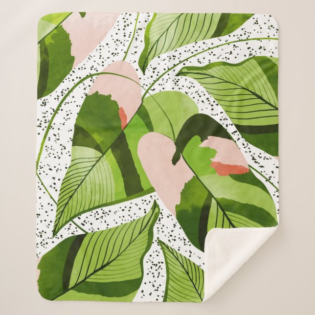 Blushing-Blätter Sherpadecke (Vorderseite)