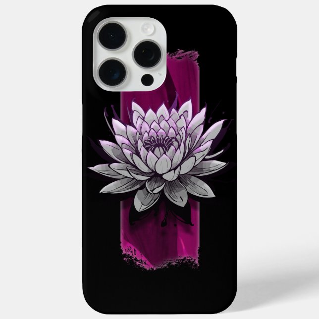 Blushing Bloom: Rosa Lotus-Blume Case-Mate iPhone Hülle (Rückseite)