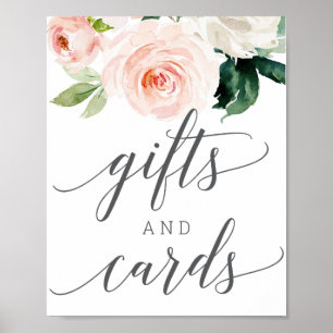 Blushing Blooms Geschenke und Karten Schild