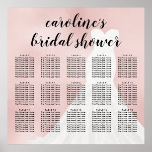Blushing Blush Bridal Dress Bridal Seetabelle Poster