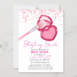 Blushing Bride Bridal Shower Invitation Magneteinladung