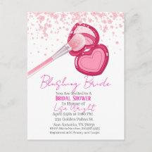 Blushing Bride Bridal Shower Invitation 