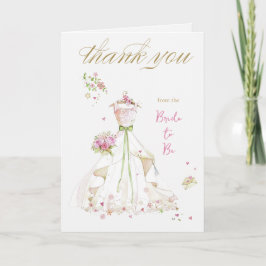 Blushing Bride in Bloom Brie to Be Dankeskarte