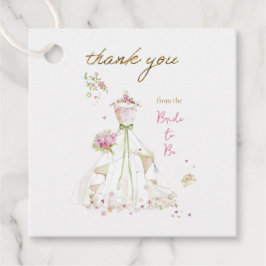 Blushing Bride in Bloom Brie to Be Geschenkanhänger