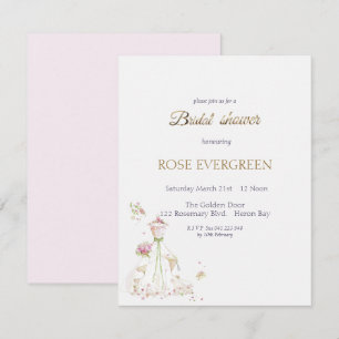 Blushing Bride in Bloom Einladung