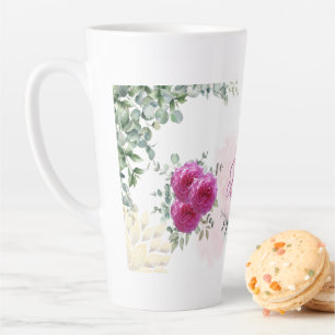 Blushing Bride Latte Tasse - Rose, Doves & Liebe