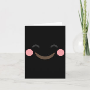 Blushing Emoticon Shirt Gelbes Halloween Karte