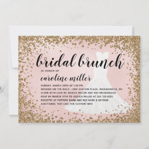 Blushing Glitzer Bridress Brautparty Brunch