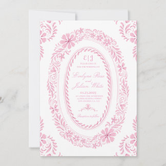 Blushing Heirloom Wedding Einladung