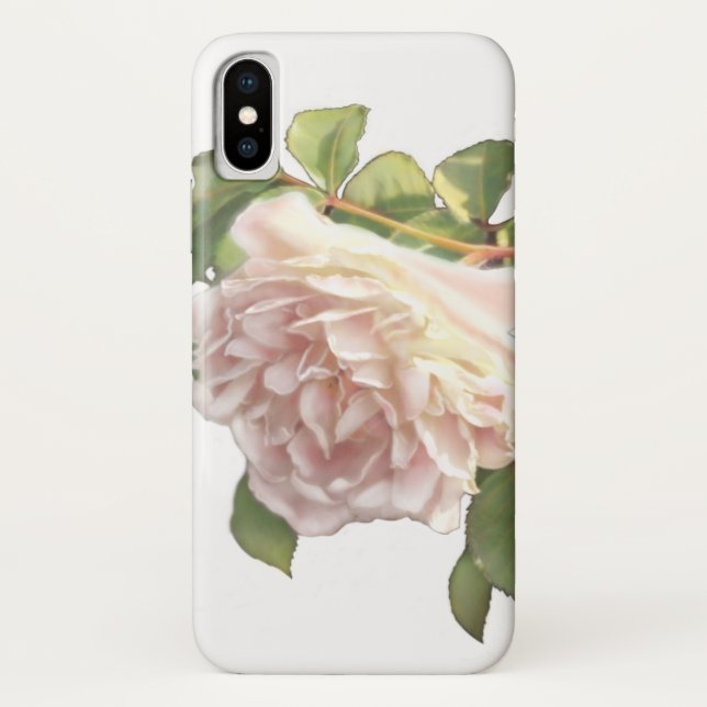 Blushing Ivory Peach Rose Case-Mate iPhone Hülle (Rückseite)