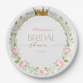 Blushing Romance: Pink Roses & Baby’s Breathe Pappteller