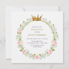 Blushing Romance: Rosa Rosen und Baby's Breathe Einladung