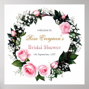 Blushing Romance: Rosenrosen-Brautparty Poster