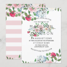Blushing Rose Watercolor Hochzeitseinladungen