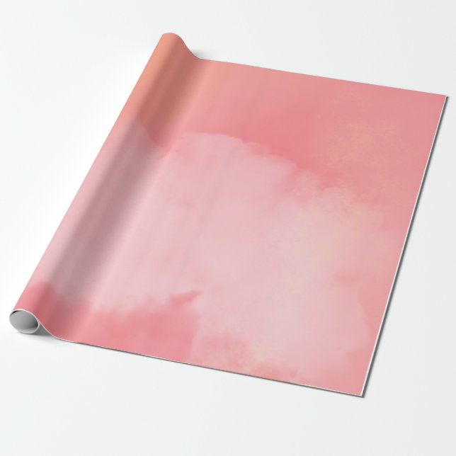 Blushing Sky Clouds: Ein rosa Traum Geschenkpapier (Ungerollt)