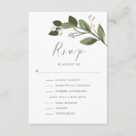Blushing Sprigs UAWG mit Menu und Pink Back RSVP Karte