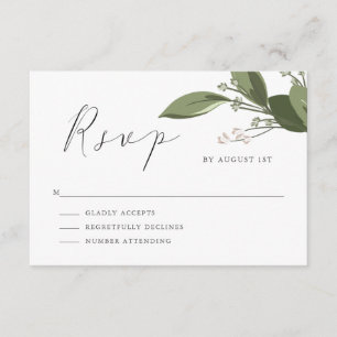 Blushing Sprigs UAWG RSVP Karte