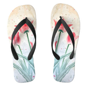 Blushing Tulip Elegance Flip Flops